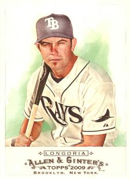 #25 Evan Longoria - Tampa Bay Rays - 2009 Topps Allen & Ginter Baseball