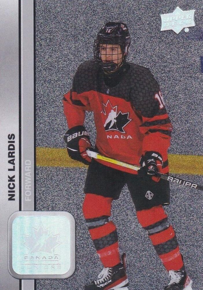 #25 Nick Lardis - Canada - 2023 Upper Deck Team Canada Juniors - Patterned Foilboard Hockey