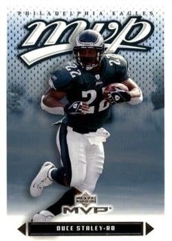 #25 Duce Staley - Philadelphia Eagles - 2003 Upper Deck MVP Football