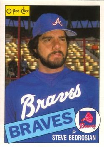 #25 Steve Bedrosian - Atlanta Braves - 1985 O-Pee-Chee Baseball