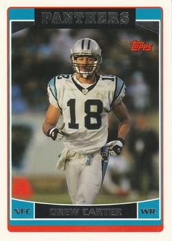 #25 Drew Carter - Carolina Panthers - 2006 Topps Football