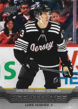 #DD-25 Luke Hughes - New Jersey Devils - 2023-24 Upper Deck - Debut Dates Hockey