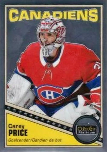 #R-25 Carey Price - Montreal Canadiens - 2019-20 O-Pee-Chee Platinum - Retro Hockey