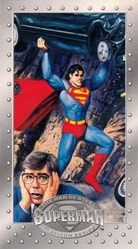 #25 Man vs Machine - 1994 SkyBox Superman Man of Steel Platinum Series