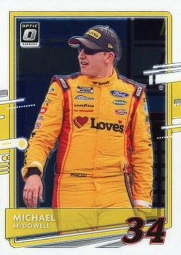 #25 Michael McDowell - Front Row Motorsports - 2021 Donruss - Optic Racing