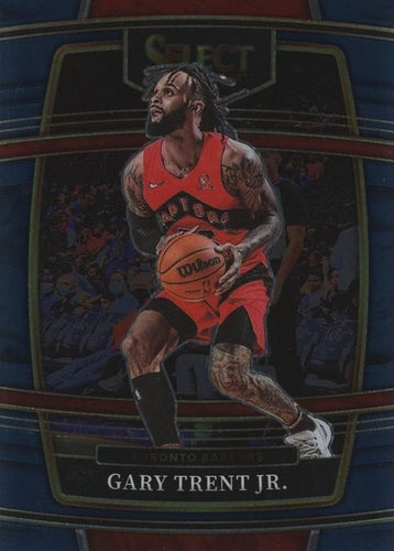 #25 Gary Trent Jr. - Toronto Raptors - 2021-22 Panini Select - Blue Basketball