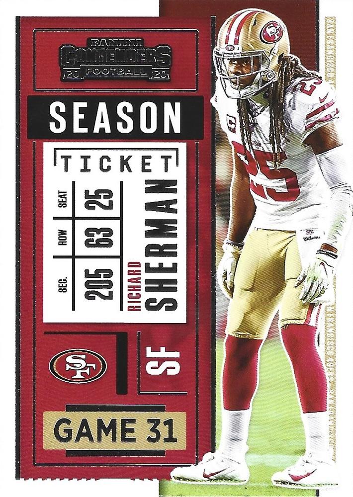 #25 Richard Sherman - San Francisco 49ers - 2020 Panini Contenders Football