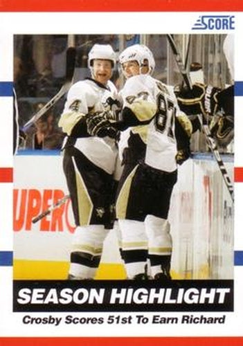 #25 Sidney Crosby - Pittsburgh Penguins - 2010-11 Score Hockey