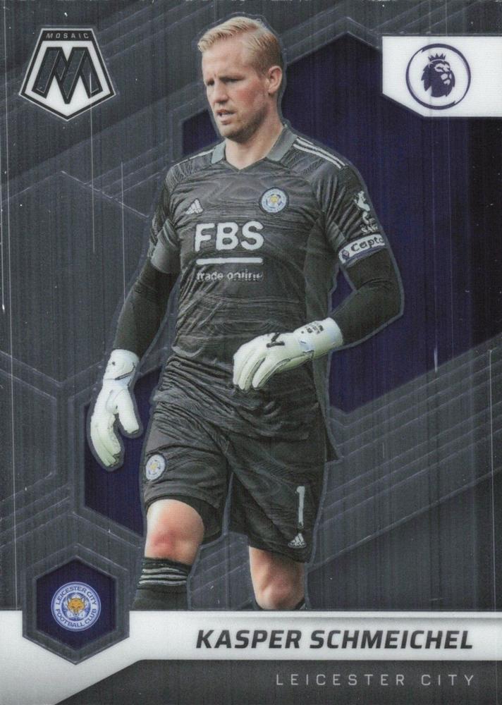 #25 Kasper Schmeichel - Leicester City - 2021-22 Panini Mosaic Premier League Soccer