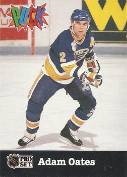 #25 Adam Oates - St. Louis Blues - 1991-92 Pro Set PUCK Hockey