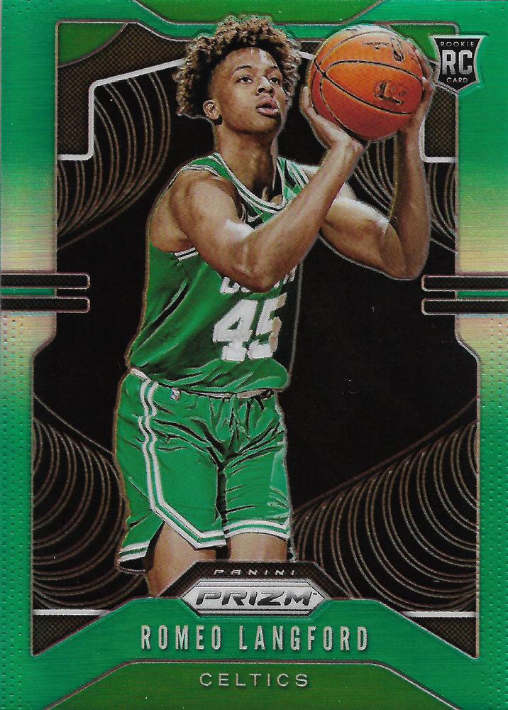 #260 Romeo Langford - Boston Celtics - 2019-20 Panini Prizm - Prizms Green Basketball