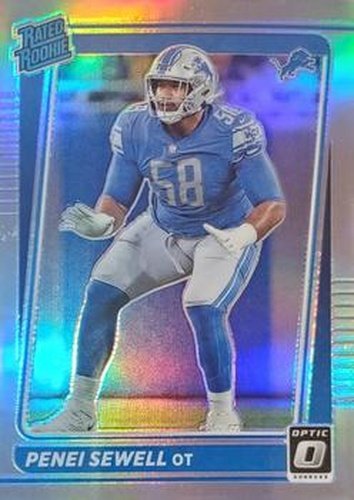 #260 Penei Sewell - Detroit Lions - 2021 Donruss Optic - Holo Football