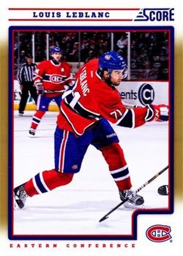 #260 Louis Leblanc - Montreal Canadiens - 2012-13 Score - Gold Rush Hockey