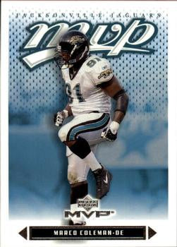 #260 Marco Coleman - Jacksonville Jaguars - 2003 Upper Deck MVP Football