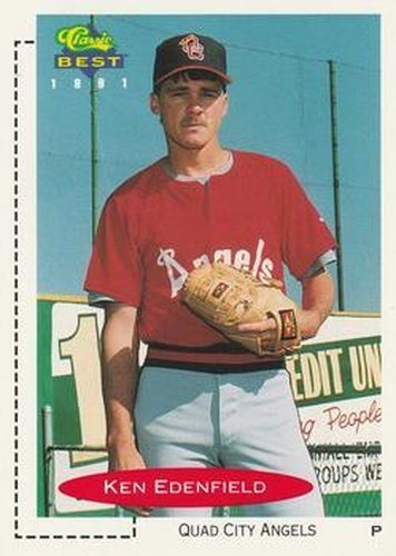 #260 Ken Edenfield - Quad City Angels - 1991 Classic Best Baseball
