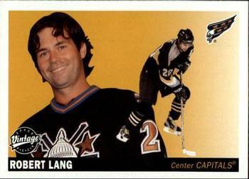 #260 Robert Lang - Washington Capitals - 2002-03 Upper Deck Vintage Hockey