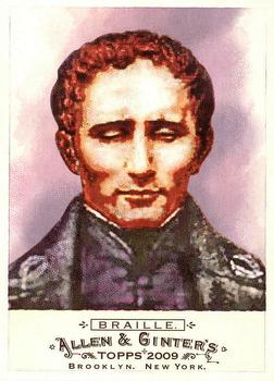 #260 Louis Braille - 2009 Topps Allen & Ginter Baseball