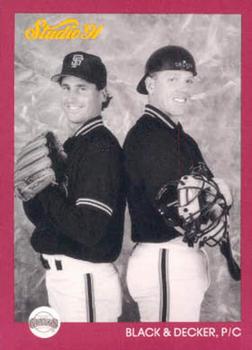 #260 Black & Decker Bud Black / Steve Decker - San Francisco Giants - 1991 Studio Baseball