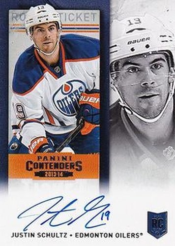 #260a Justin Schultz - Edmonton Oilers - 2013-14 Panini Contenders Hockey