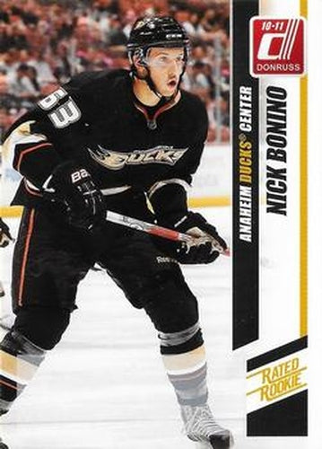 #260a Nick Bonino - Anaheim Ducks - 2010-11 Donruss Hockey