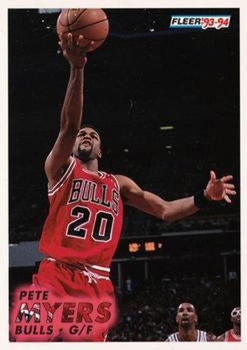 #261 Pete Myers - Chicago Bulls - 1993-94 Fleer Basketball