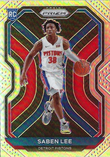 #261 Saben Lee - Detroit Pistons - 2020-21 Panini Prizm - Silver Prizms Basketball
