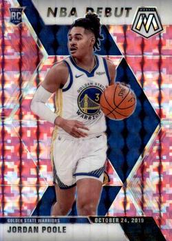 #261 Jordan Poole - Golden State Warriors - 2019-20 Panini Mosaic - Camo Pink Basketball