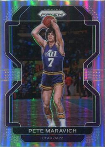 #261 Pete Maravich - Utah Jazz - 2021-22 Panini Prizm - Silver Basketball