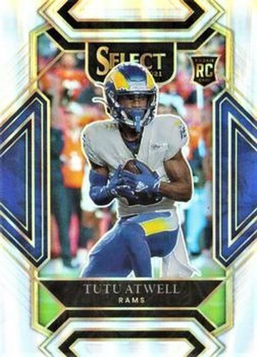 #261 Tutu Atwell - Los Angeles Rams - 2021 Panini Select - Silver Prizm Football