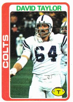 #261 David Taylor - Baltimore Colts - 1978 Topps Football