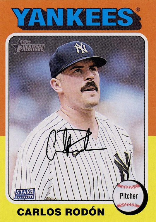 #261 Carlos Rodón - New York Yankees - 2024 Topps Heritage Baseball