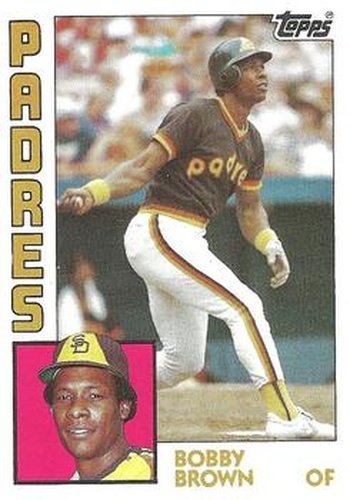 #261 Bobby Brown - San Diego Padres - 1984 Topps Baseball