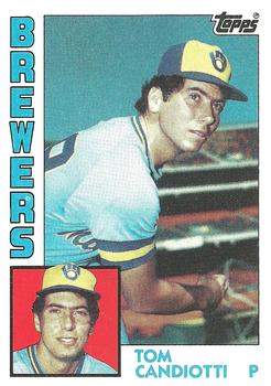 #262 Tom Candiotti - Milwaukee Brewers - 1984 Topps Baseball