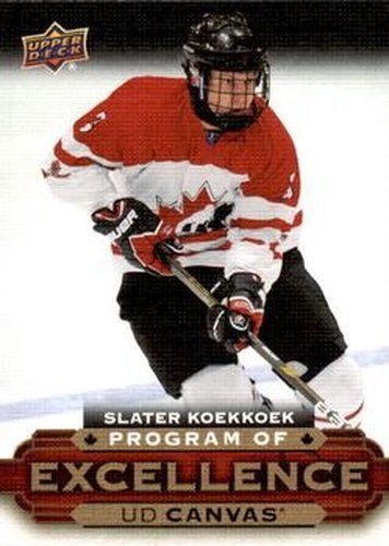 #C262 Slater Koekkoek - Canada - 2015-16 Upper Deck - UD Canvas Hockey