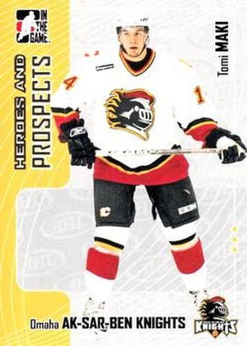 #262 Tomi Maki - Omaha Ak-Sar-Ben Knights - 2005-06 In The Game Heroes and Prospects Hockey
