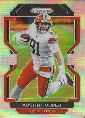 #262 Austin Hooper - Cleveland Browns - 2021 Panini Prizm - Silver Football