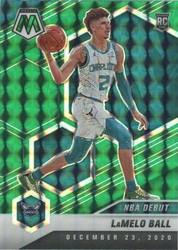 #262 LaMelo Ball - Charlotte Hornets - 2020-21 Panini Mosaic - Mosaic Green Basketball