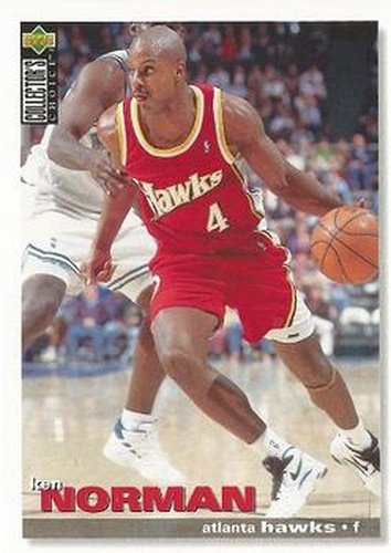 #262 Ken Norman - Atlanta Hawks - 1995-96 Collector's Choice Basketball