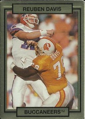 #262 Reuben Davis - Tampa Bay Buccaneers - 1990 Action Packed Football