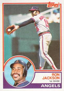 #262 Ron Jackson - California Angels - 1983 Topps Baseball