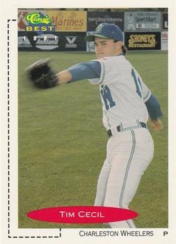 #262 Tim Cecil - Charleston Wheelers - 1991 Classic Best Baseball