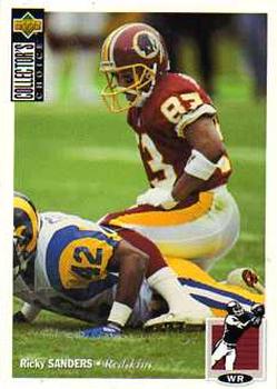 #262 Ricky Sanders - Washington Redskins - 1994 Collector's Choice Football