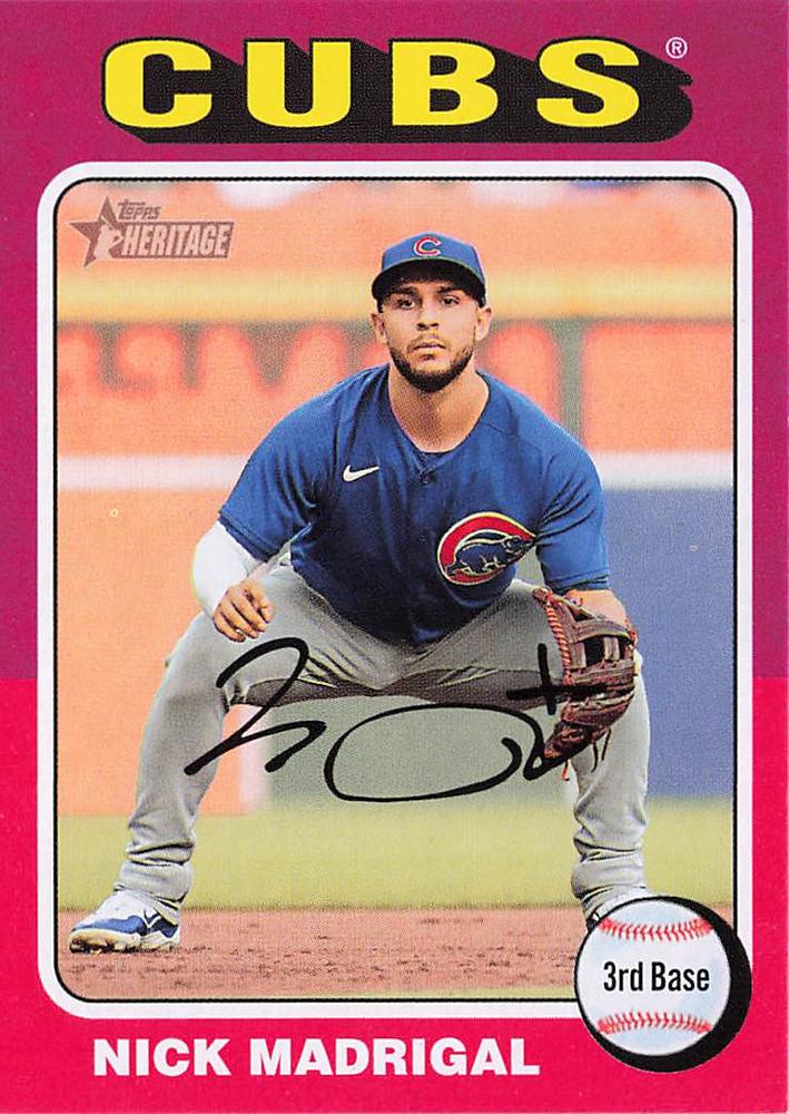 #262 Nick Madrigal - Chicago Cubs - 2024 Topps Heritage Baseball