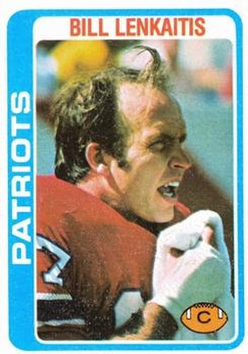 #262 Bill Lenkaitis - New England Patriots - 1978 Topps Football