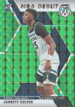 #263 Jarrett Culver - Minnesota Timberwolves - 2019-20 Panini Mosaic - Green Prizm Basketball