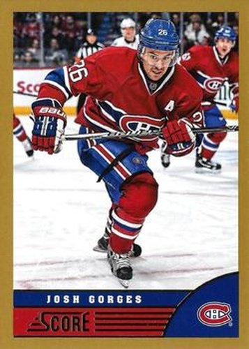 #263 Josh Gorges - Montreal Canadiens - 2013-14 Score - Gold Hockey