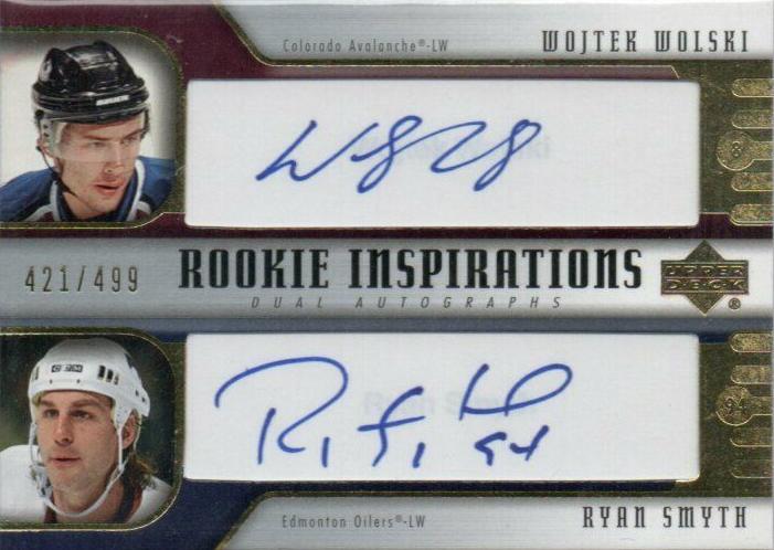 #263 Wojtek Wolski / Ryan Smyth - Colorado Avalanche / Edmonton Oilers - 2005-06 Upper Deck Rookie Update Hockey