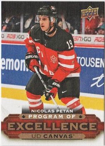 #C263 Nicolas Petan - Canada - 2015-16 Upper Deck - UD Canvas Hockey