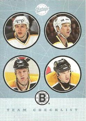 #263 Sergei Samsonov / Joe Thornton / Nick Boynton / Glen Murray - Boston Bruins - 2002-03 Upper Deck Vintage Hockey
