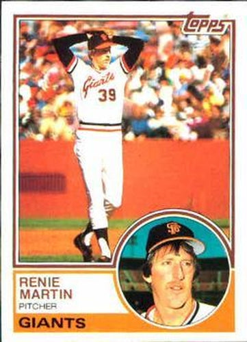 #263 Renie Martin - San Francisco Giants - 1983 Topps Baseball